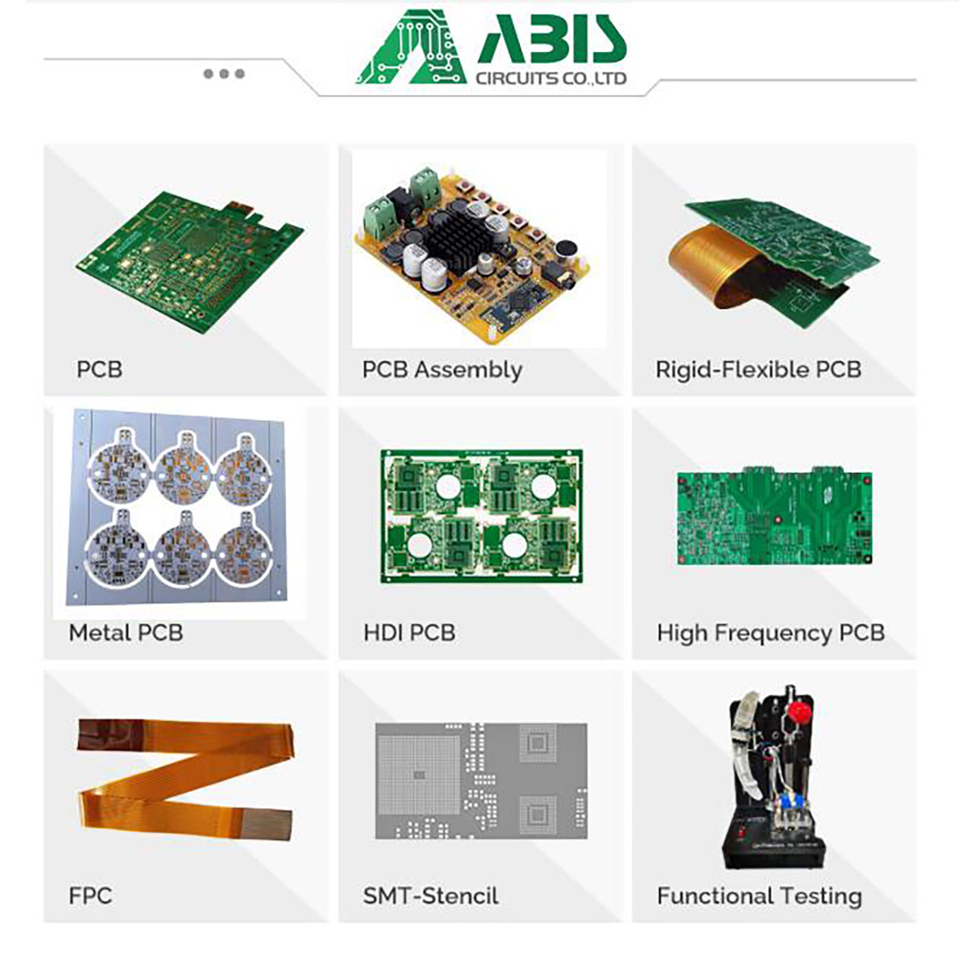 Կոշտ PCB, ճկուն PCB, Rigid-Flex PCB, HDI PCB, PCB հավաքում-1